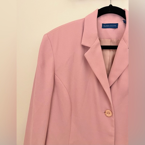 Karen Scott Pink Blazer - Picture 3 of 7